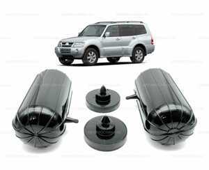 Пневмобаллоны в пружину Mitsubishi Pajero 3 (2000-2006) - задние с боковым клапаном