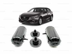 Пневмобаллоны в пружины Mazda 3, (BM), 2013-2019, задние с боковым клапаном