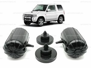 Пневмобаллоны в пружину Mitsubishi Pajero Mini 2 1998-2012, задние с боковым клапаном