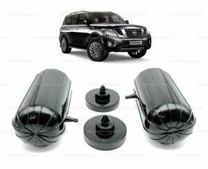 Пневмобаллоны в пружины Nissan PATROL (Y62) 2010-2017 задние с боковым клапаном