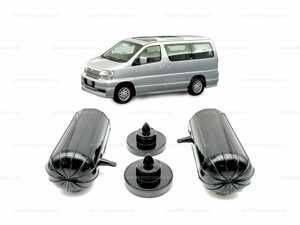 Пневмобаллоны в пружину Nissan ELGRAND (E50) 1997-2002 задние с боковым клапаном