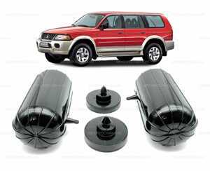 Пневмобаллоны в задние пружины Mitsubishi PAJERO Sport (I) 1996-2009 с боковым клапаном