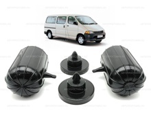 Пневмобаллоны в пружину Toyota GRAND HIACE (XH10) 1995-2012, задние, боковой клапан