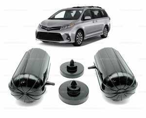 Пневмобаллоны в пружину Toyota SIENNA (XL30) 2010-2017, задние с боковым клапаном