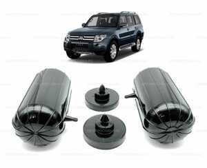 Пневмобаллоны в пружину Mitsubishi PAJERO (IV) 2006-2021 задние с боковым клапаном