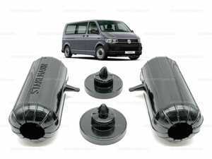 Пневмобаллоны в пружину VW Transporter T5 2003-2015, задние с боковым клапаном