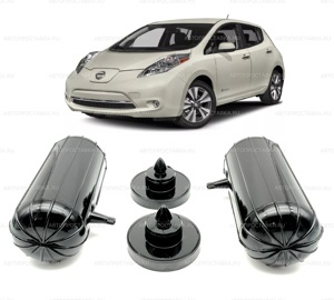 Пневмобаллоны в пружину Nissan LEAF, (I), ZE0, 2010-2017 - задние боковой клапан 2шт